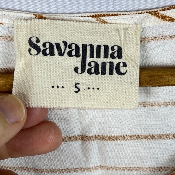 Savanna Jane Sz S  women's long sleeve embroidered flowy top blouse Boho Peasant - Picture 3 of 7